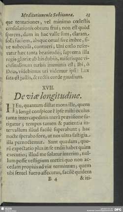XVII. De viae logitudine