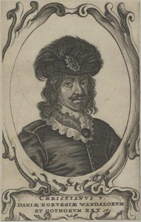 Bildnis des Christianvs V., König von Dänemark
