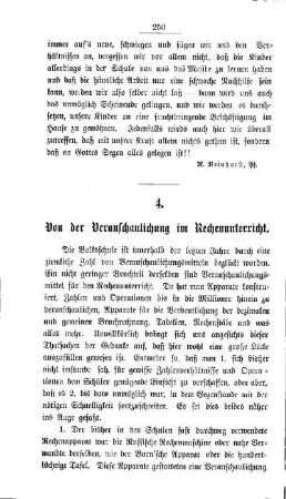 Von der Veranschaulichung im Rechenunterricht