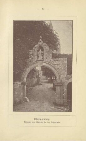Obermarsberg. Eingang zum Kirchhof bei der Stiftskirche