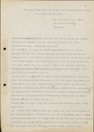 [W56]: Der zweite Homburger Aufenthalt. : Die Authenriethsche Maske. Botschaften an Sinclair
