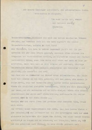 [W56]: Der zweite Homburger Aufenthalt. : Die Authenriethsche Maske. Botschaften an Sinclair