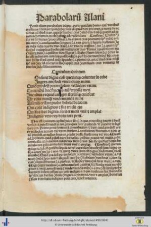 Capitulum quintum.