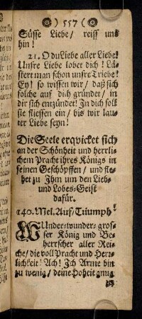 557-568, 140. Die Seele erquicket sich an der ...; ...