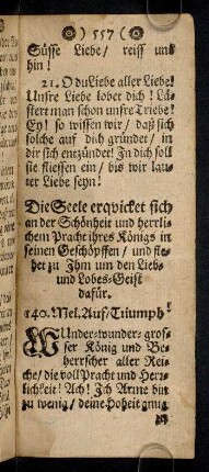557-568, 140. Die Seele erquicket sich an der ...; ...