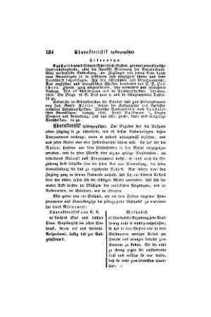 Charakteristik (pädagogische)