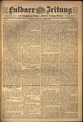 Ausgabe vom Freitag, den 04. Februar 1898.