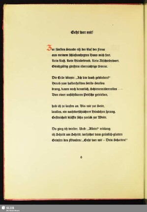 Geht wer mit!