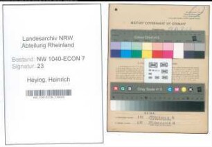 Entnazifizierung Heinrich Heying , geb. 31.05.1893 (Holzschuhmacher)