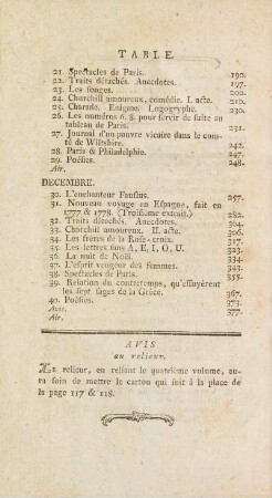 Avis au relieur.