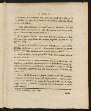 XXIII-XXIX, Ecce ante integrum, et quod Excurrit, Saeculum ...