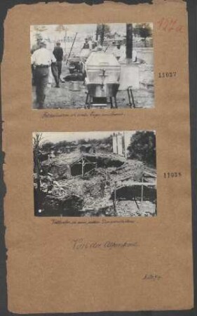 Feldwäscherei in einem Lager am Isonzo