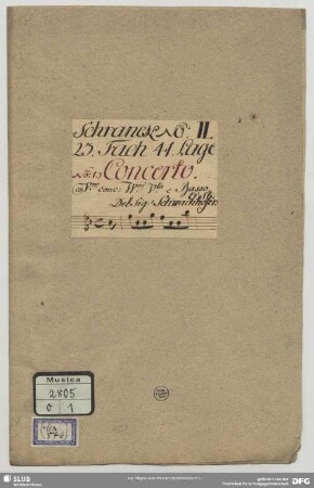 Concertos - Mus.2805-O-1 : vl, strings, bc - B|b