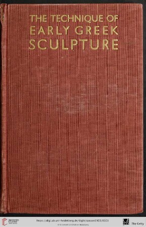 The technique of early Greek sculpture