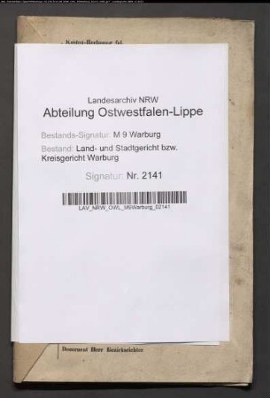 Erblasser: Hoppe, Johann Lorenz; Erblasser: Hoppe, Marie, geb. Schaefers: