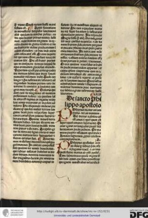 Philippus dicitur os lampadis vel os manuum vel dicitur a philos quod est amor et yper quod est super quasi amator supernorum.