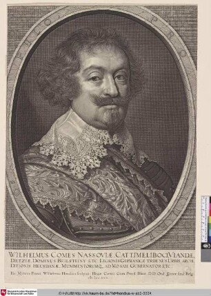 Wilhelmus Comes Nassoviae; [Porträt des Grafen Wilhelm von Nassau-Siegen (Nassau-Hilchenbach)]