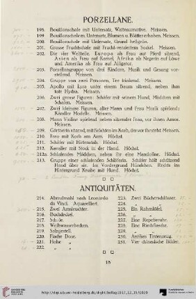 Porzellane (Nr. 198-213)
