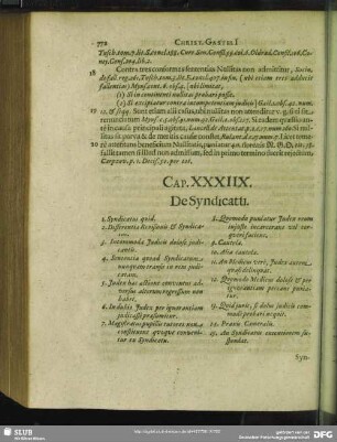 Cap. XXXIIX. De Syndicatu