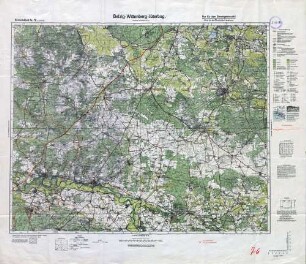 Reichskarte: Einheitsblatt 76 (1cm-Karte) Belzig-Wittenberg-Jüterbog