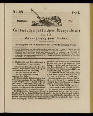 No 18. 2. Mai. 1834