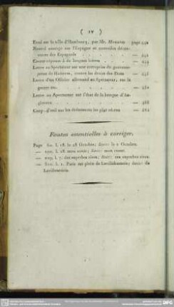 Fautes essentielles à corriger