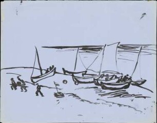 Fischerboote am Strand