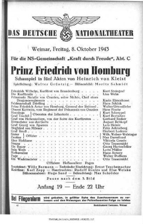Prinz Friedrich von Homburg