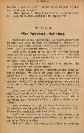 120. Kapitel. Eine sensationelle Enthüllung.