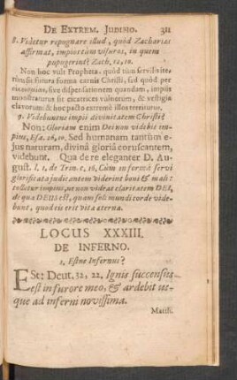 Locus XXXIII. De Inferno