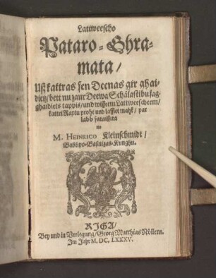 Lattweescho Pataro-Bhramata/ Uß kattras sen Deenas gir ...
