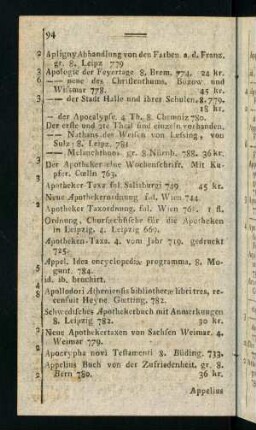 94-110, Apligny Abhandlung... - Avenarii geistreiche...