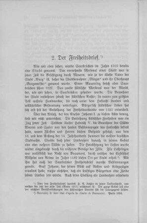 2. Der Freiheitsbrief.