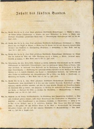 Inhalt des fünften Bandes