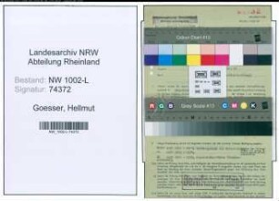 Entnazifizierung Hellmut Goesser , geb. 14.10.1909 (Amtsgerichtsrat)