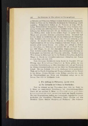 2. Der Feldzug in Südpolen, Herbst 1914.
