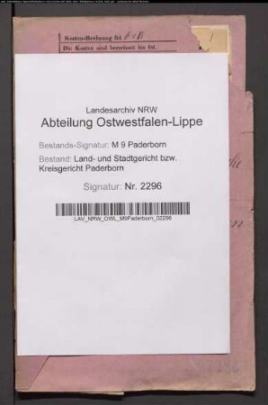 Erblasser: Klocke, Johannes Franz Joseph: