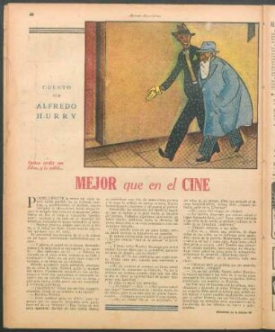 Mejor que en el cine : Cuento por Alfredo Hurry