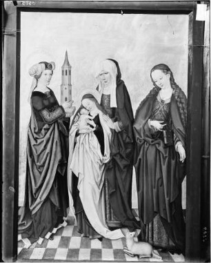 Kloster Lichtental Fürstenkapelle Rechter Seitenflügel geschlossen , heute Johannes-Baptista-Altar (1496)
