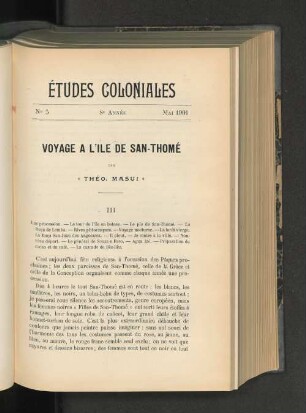 Voyage A L'Ile De San-Thomé.