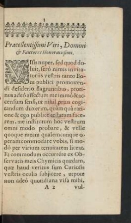 Praecellentissimi Viri, Domini et Fautores Honoratissimi.