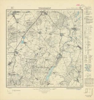 2342 (alte Nr.: 950) Schwinkendorf, Meßtischblatt (4cm - Karte)