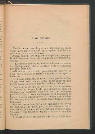 El matrimonio