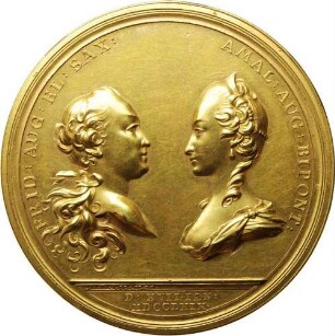 Kurfürst Friedrich August IIII. - Vermählung mit Marie Amalie Auguste