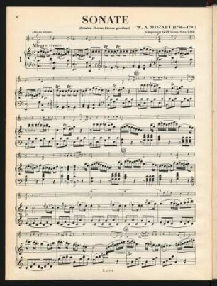 Violino e pianoforte[, KV 296]