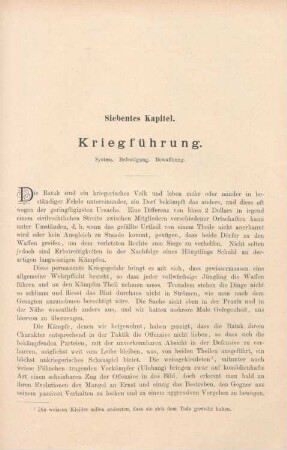 Siebentes Kapitel. Kriegführung
