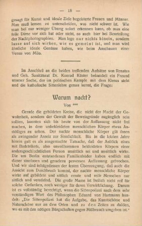 Warum nackt?