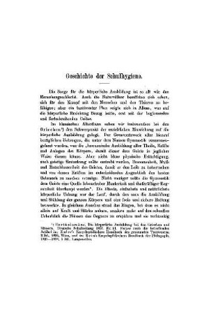 Geschichte der Schulhygiene