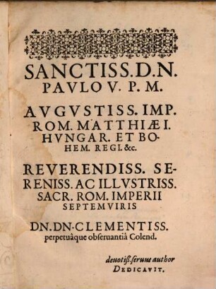De Sacr. Rom. Imperii Septemviratv Commentarivs