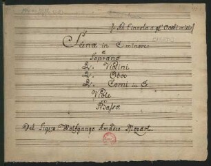 Ah t'invola agl'occhi miei; S, orch; Es-Dur; KV 272
